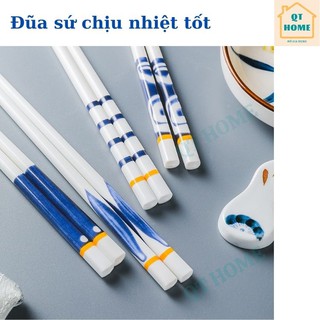 Đũa Sứ Cao Cấp Kiểu Nhật Chống Nấm Mốc, Chống Trơn Trượt, Chịu Nhiệt [Có Sẵn]