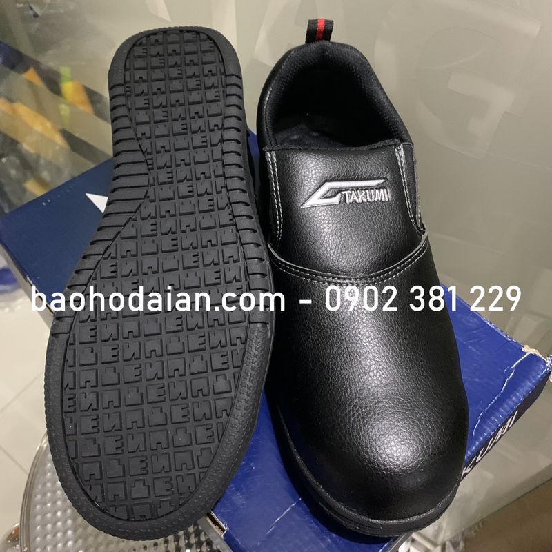 Giày bảo hộ lao động xỏ TAKUMI Nhật Bản TSH-225 - màu đen | BigBuy360 - bigbuy360.vn