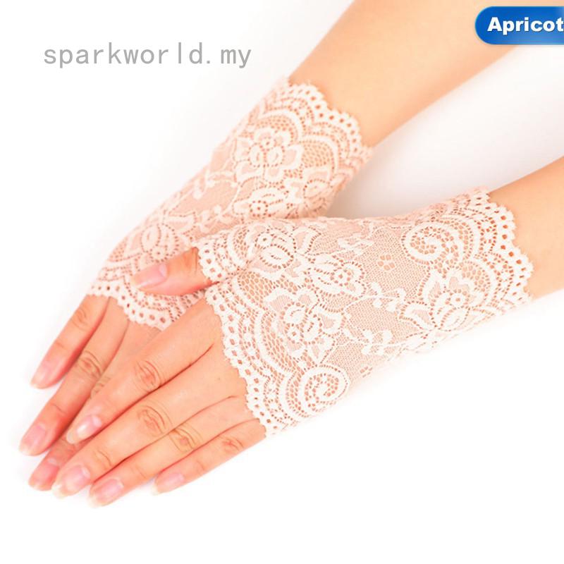 Găng Tay Lưới Hở Ngón Thời Trang Gợi Cảm Dành Cho Nữ