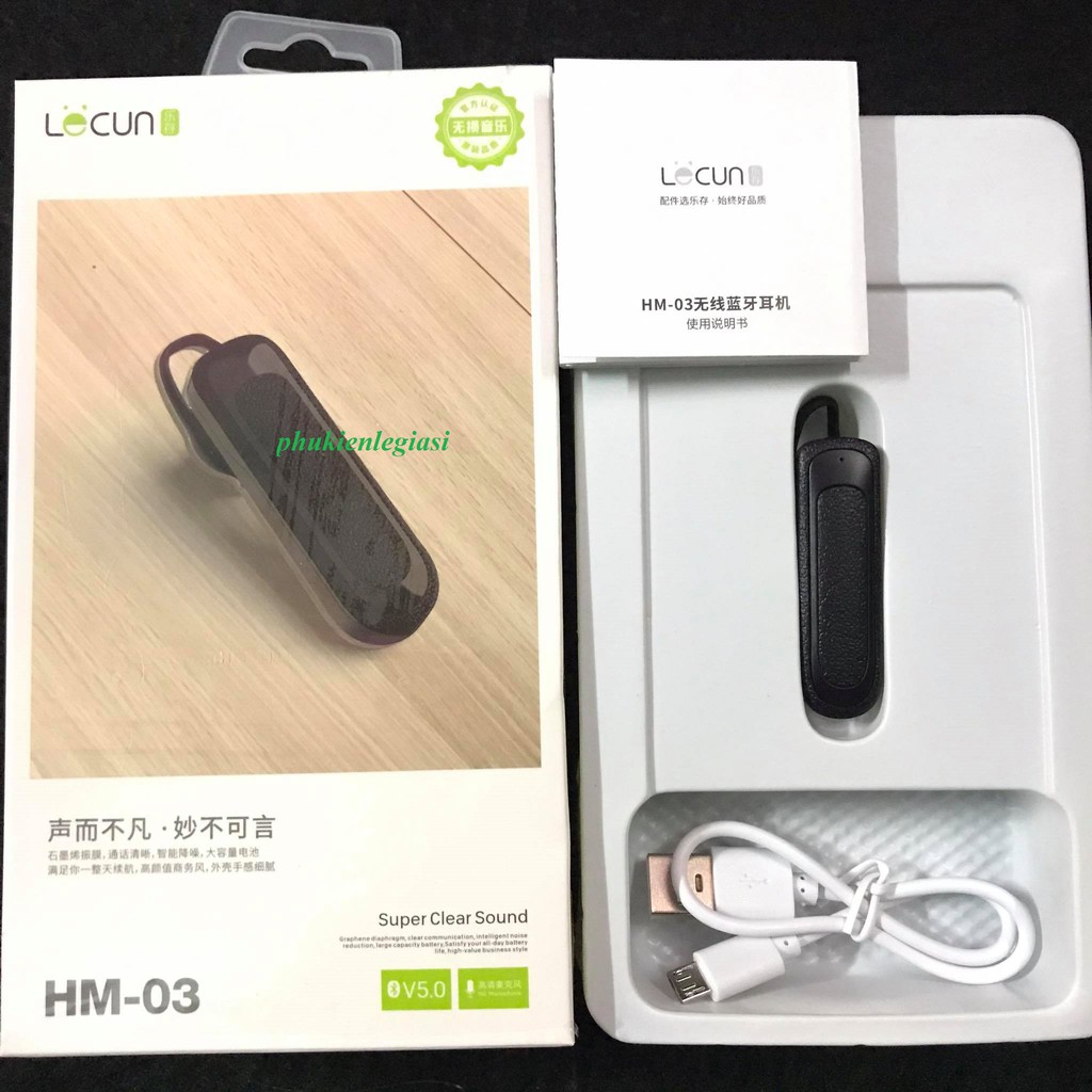 (Loại tốt)Tai Nghe Bluetooth Lecun S100 HM03 chính hãng xịn (khuyến mãi chào hàng)