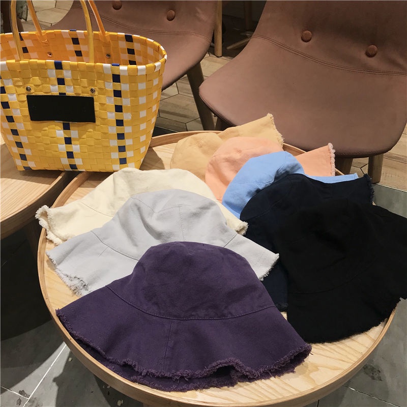 Mũ Bucket Sờn Vải Sờn Thời Trang Mùa Hè Dành Cho Nữ