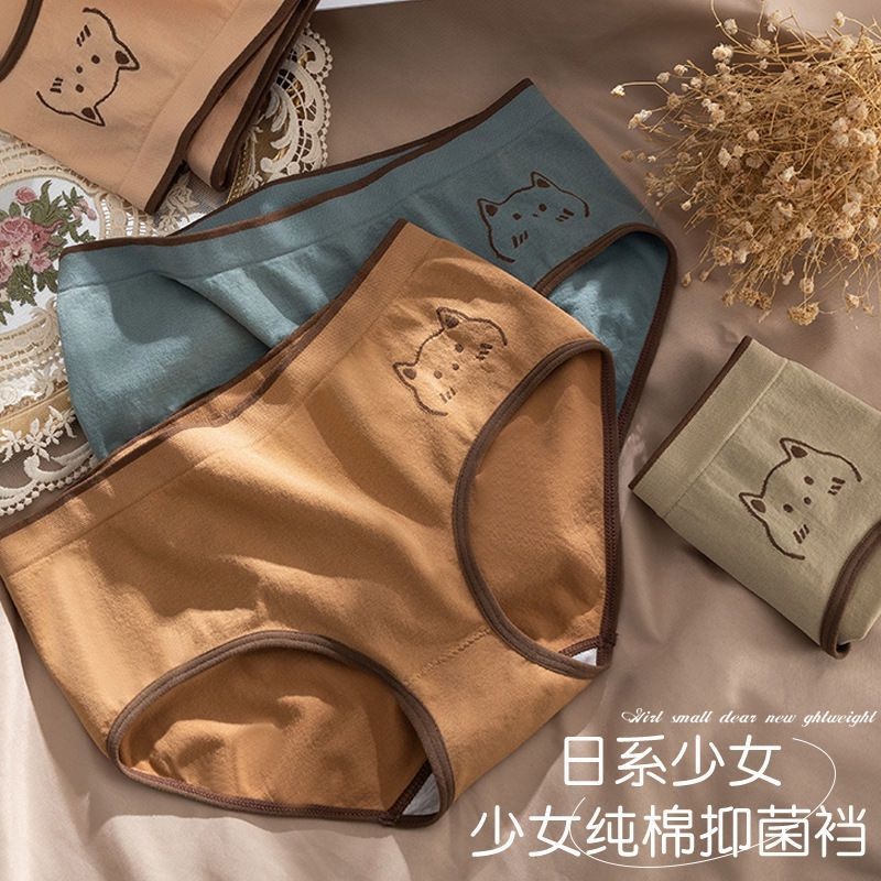 Bộ 4 Quần Lót Nữ Kháng Khuẩn Không Đường May