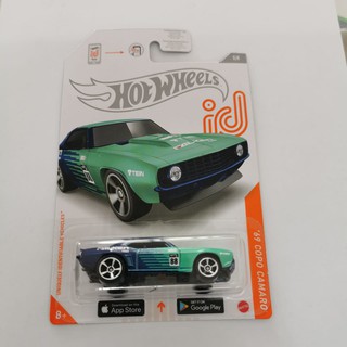 Mô hình xe đồ chơi Hot Wheels 69 Copo Camaro Hw Id Falken Cho Bé