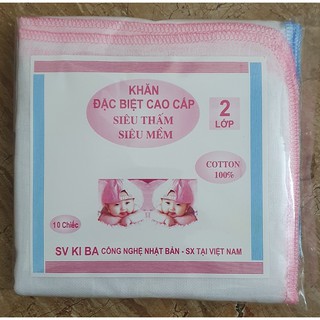 Khăn sữa KIBA (Combo 10 chiếc)