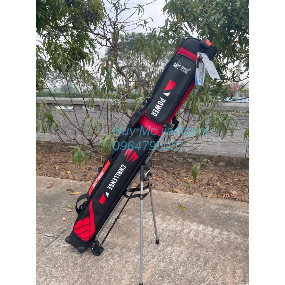 BAO ĐỰNG CẦN 2 NGĂN ĐỎ ĐEN CÓ CHÂN CHÍNH HÃNG MC