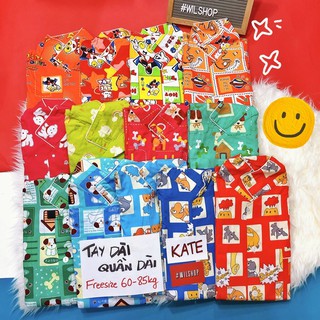 (60-85kg: T.DÀI - Q.DÀI) ĐỒ NGỦ PIJAMA THAILAND CAO CẤP 6085DD