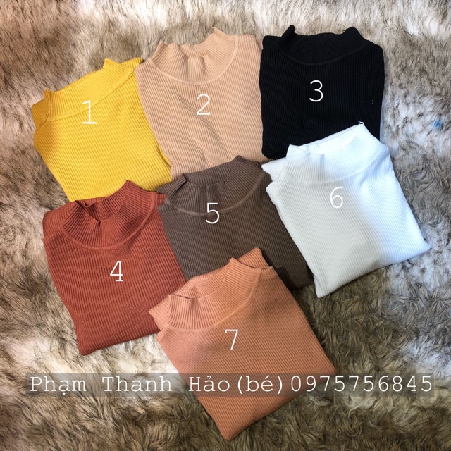 Áo len cổ lọ