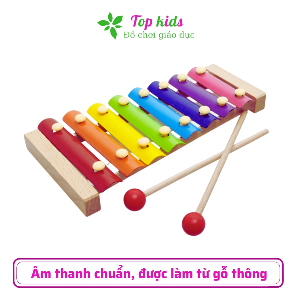 Đồ chơi gỗ thông minh montessori đồ chơi sáng tạo đàn gỗ 8 quãng Xylophone cho bé trai bé gái 1 2 3 4 5 6 tuổi - TOPKIDS