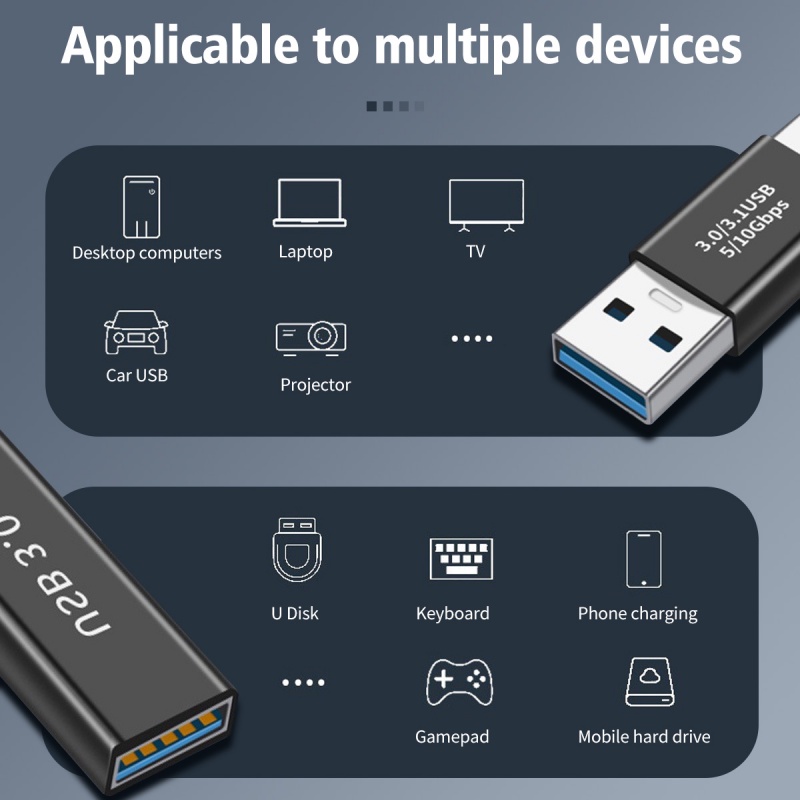 Bộ Chuyển Đổi FONKEN USB 3.0 Micro USB Type-C OTG Kết Nối Sạc Điện Chuyển Chui Sang Cổng/Cổng Sang Cổng