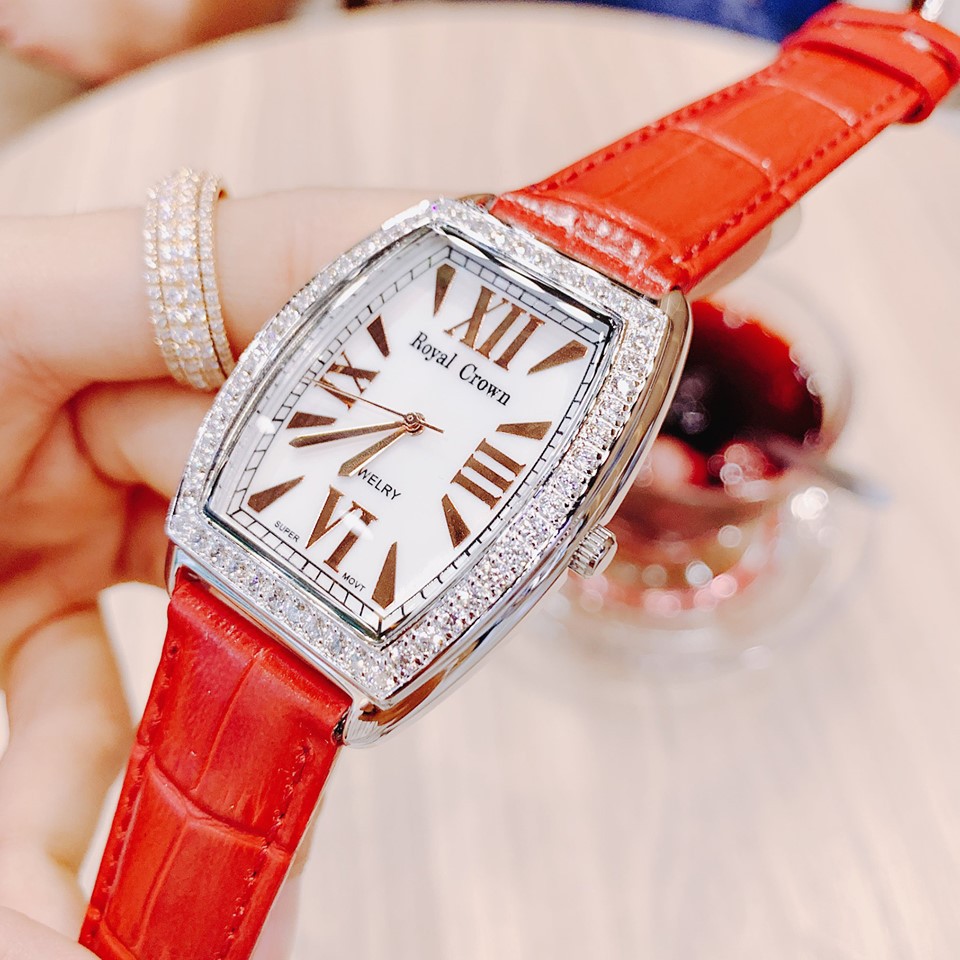 Đồng Hồ Nữ Chính Hãng Dây Da Chống Nước Chống Xước Royal Crown 3635 | BigBuy360 - bigbuy360.vn
