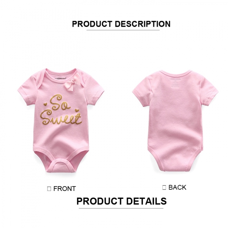 5 chiếc bộ jumpsuit sơ sinh cho bé bodysuit mùa hè ngắn tay thời trang bông baby jumpsuit set 0-12 tháng