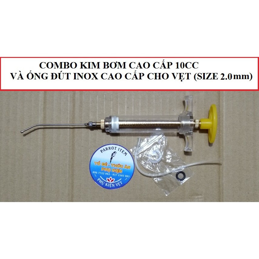 COMBO KIM BƠM CAO CẤP VÀ ỐNG ĐÚT VẸT NON