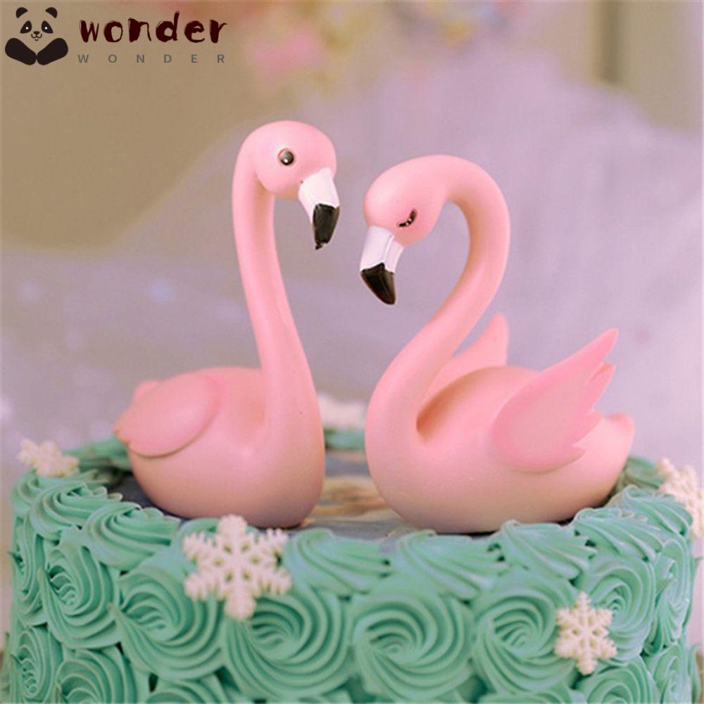 Tượng vinyl hình chim hồng hạc kiểu dáng tùy chọn dùng để trang trí lễ Valentine