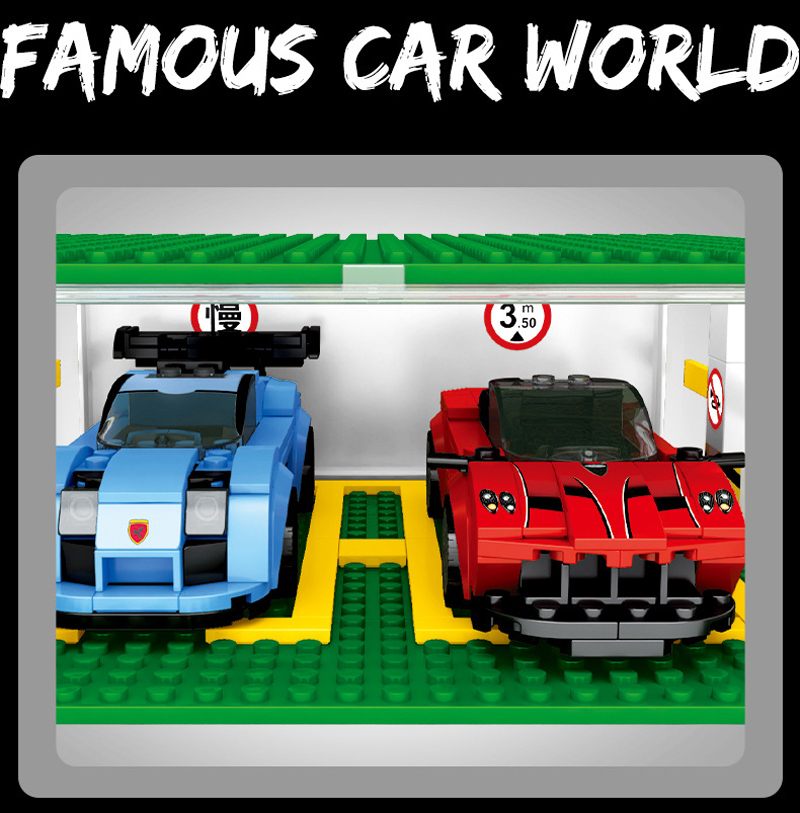 FAMOUS CAR LEGO Bộ Đồ Chơi Lắp Ráp Mô Hình Xe Hơi 3d S5109