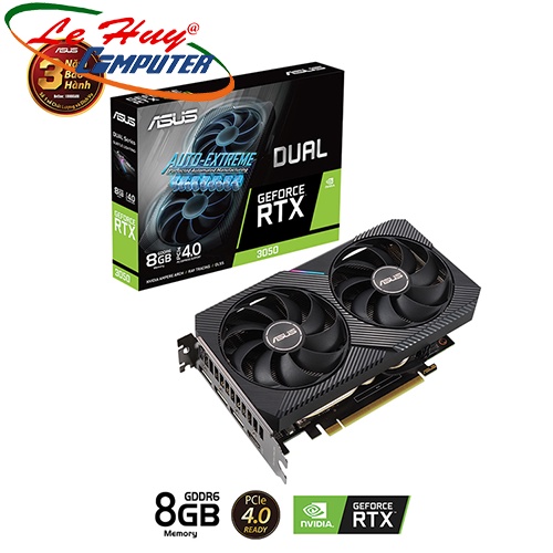 Card màn hình - VGA ASUS Dual RTX 3050 8GB (DUAL-RTX3050-8G)