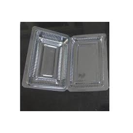 H55 Hộp nhựa đựng mứt Tết, bánh bông lan, su kem, tré...