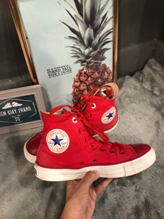 GIÀY CONVERSE ĐỎ TƯƠI SIZE 38 - 24cm (Real 100%/2Hand)