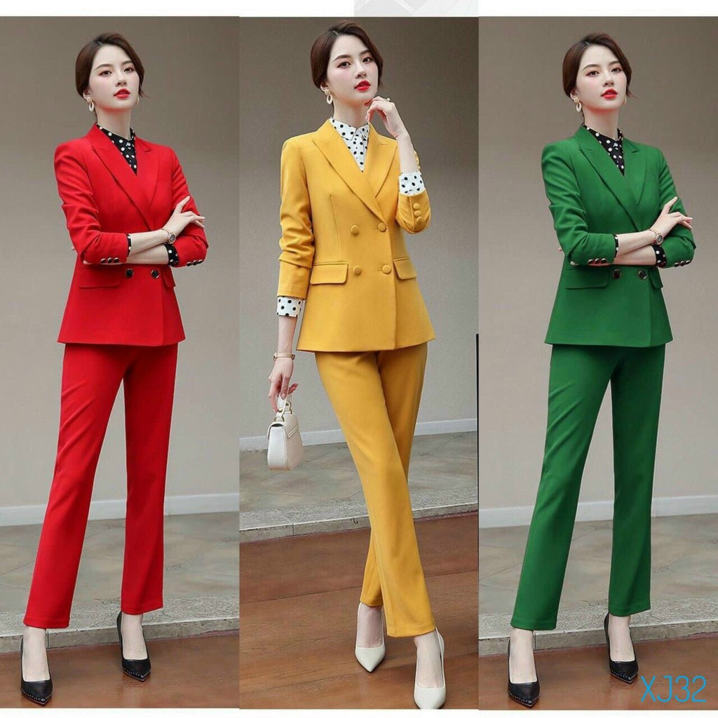 Set Nguyên Bộ 2 Món - Áo Vest 2 Lớp + Quần Dài