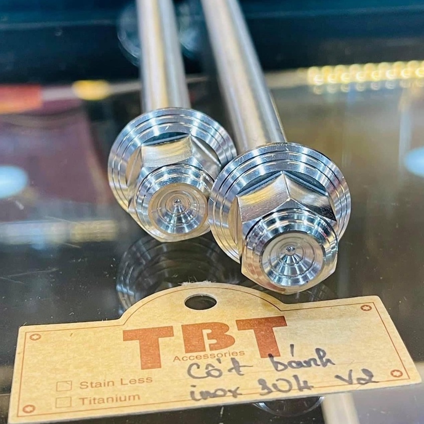 Cốt tán TBT v2 cho Winner Sonic Winner X chất liệu inox 304 lắp trục trước sau