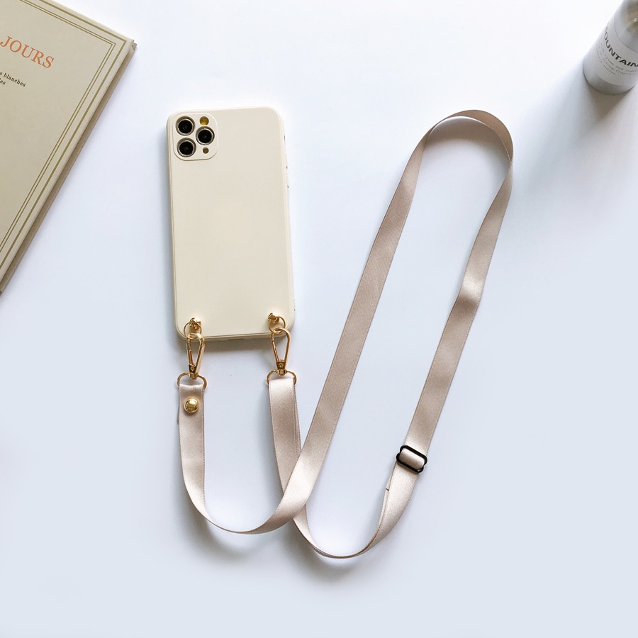 Ốp Điện Thoại Có Dây Gài Cho Iphone 11 12 13 pro max 8 Plus 7 Plus 8 7 11 13 X Xs max XR SE 2020 12 pro max