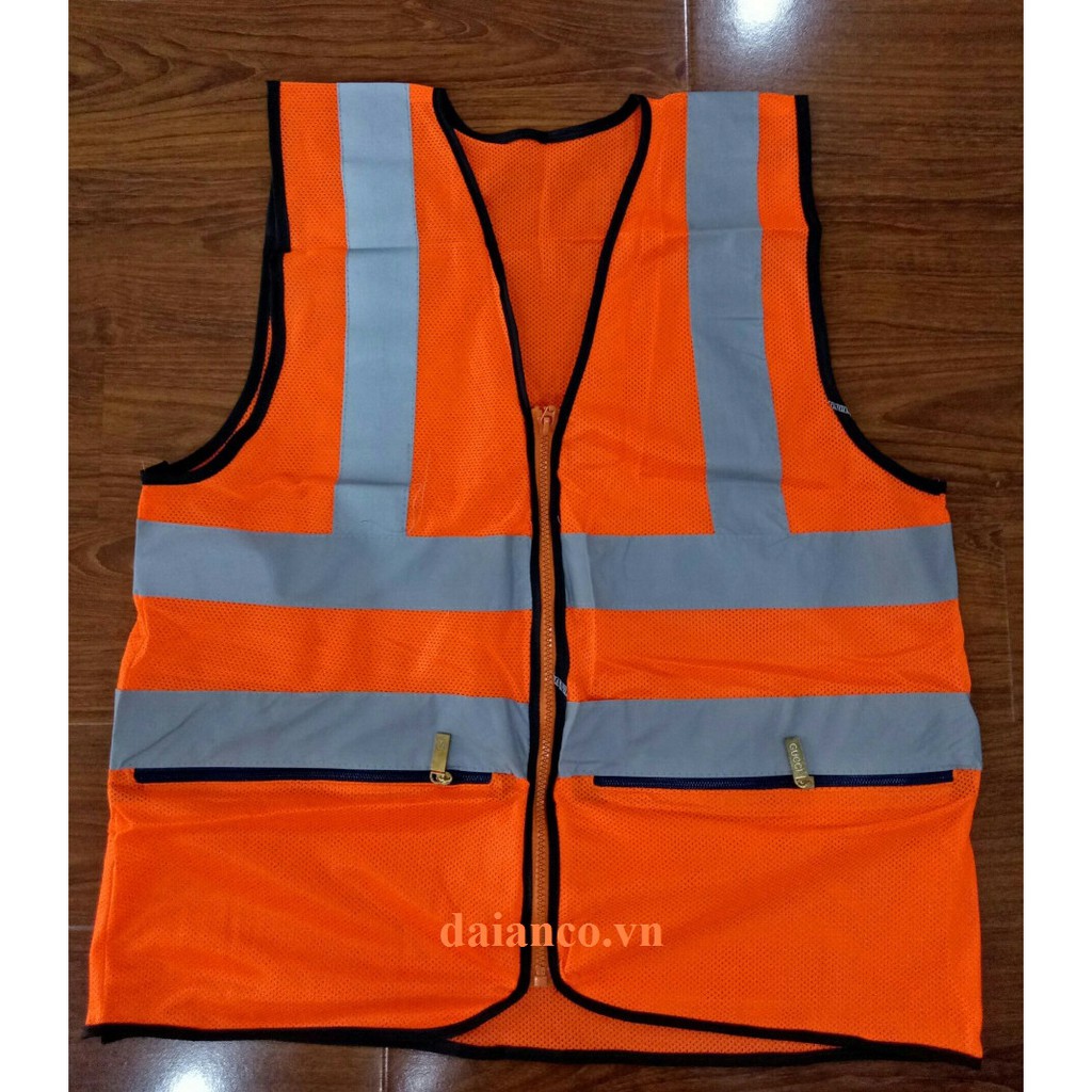 Áo ghi lê lưới phản quang 3 kéo khoác ngoài  - 4 màu lựa chọn