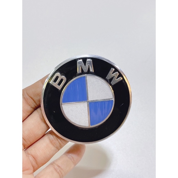 Tem nhôm BMW kiểu lõm 6.5cm dán trang trí xe máy, oto, laptop…