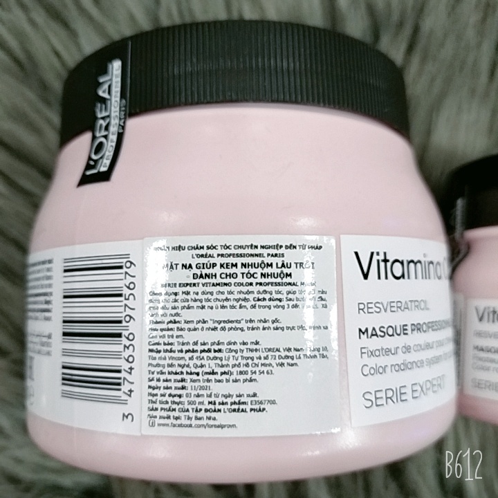 Mặt nạ giữ màu dành cho tóc nhuộm Loreal