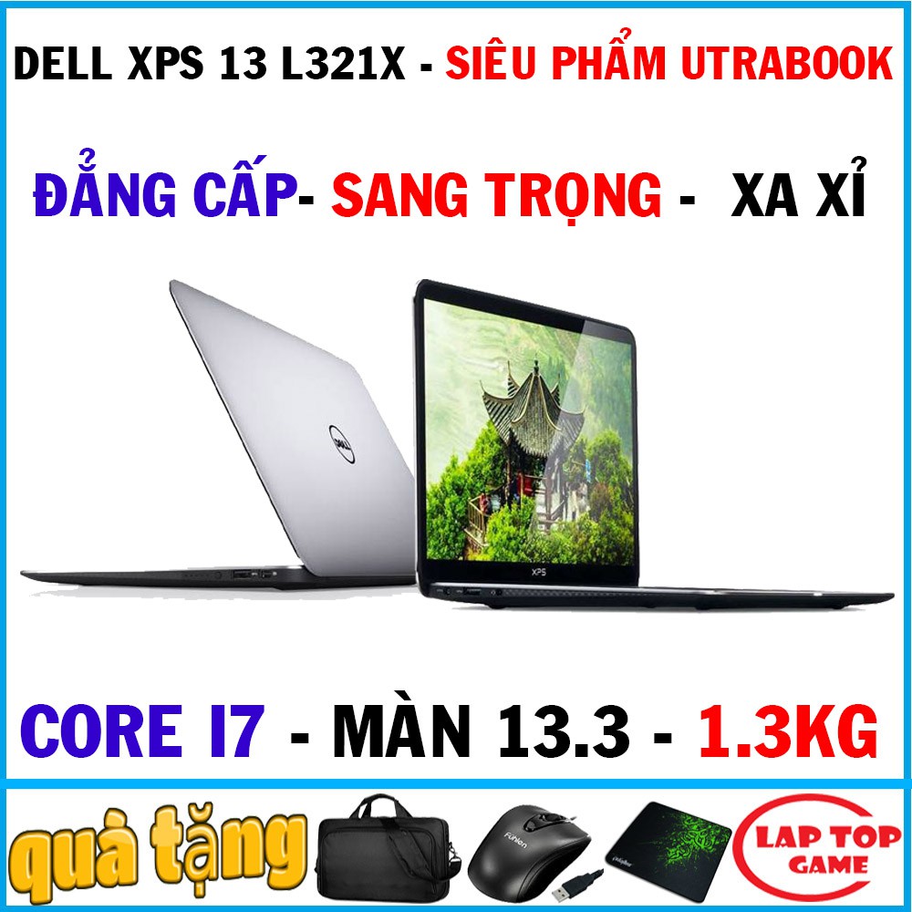 Laptop Dell XPS 13 L321X utrabook xa xỉ và đẳng cấp Core i7 2637M, laptop cũ chơi game cơ bản | BigBuy360 - bigbuy360.vn