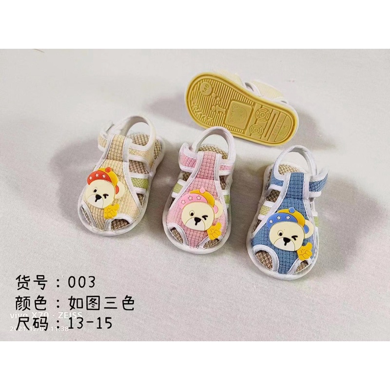 Dép tập đi đế kếp quai dán (đế cao su chống trượt)