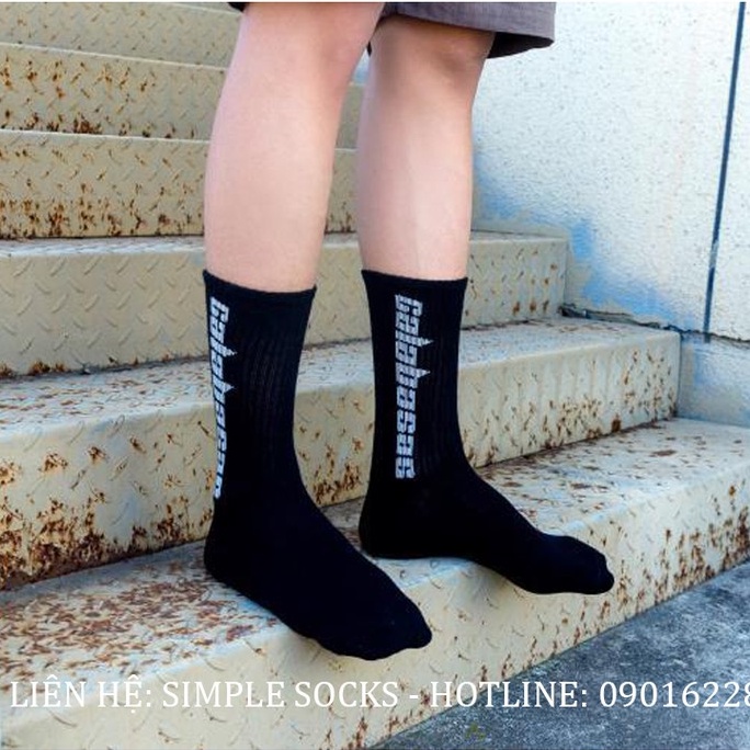 Tất Cổ Cao Thể Thao Galabasas💙FREESHIP💙Vớ Thời Trang Nam Nữ Unisex - Chất Cotton Thoáng Mát Êm Ái Mang Giày Sneaker