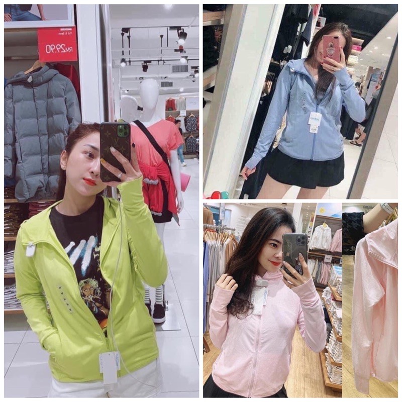 Áo chống nắng Uni.qlo làm mát , +2% phí ship shopee