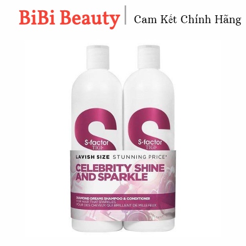 Cặp dầu gội, xả Tigi Celebrity and Sparkle 750ml