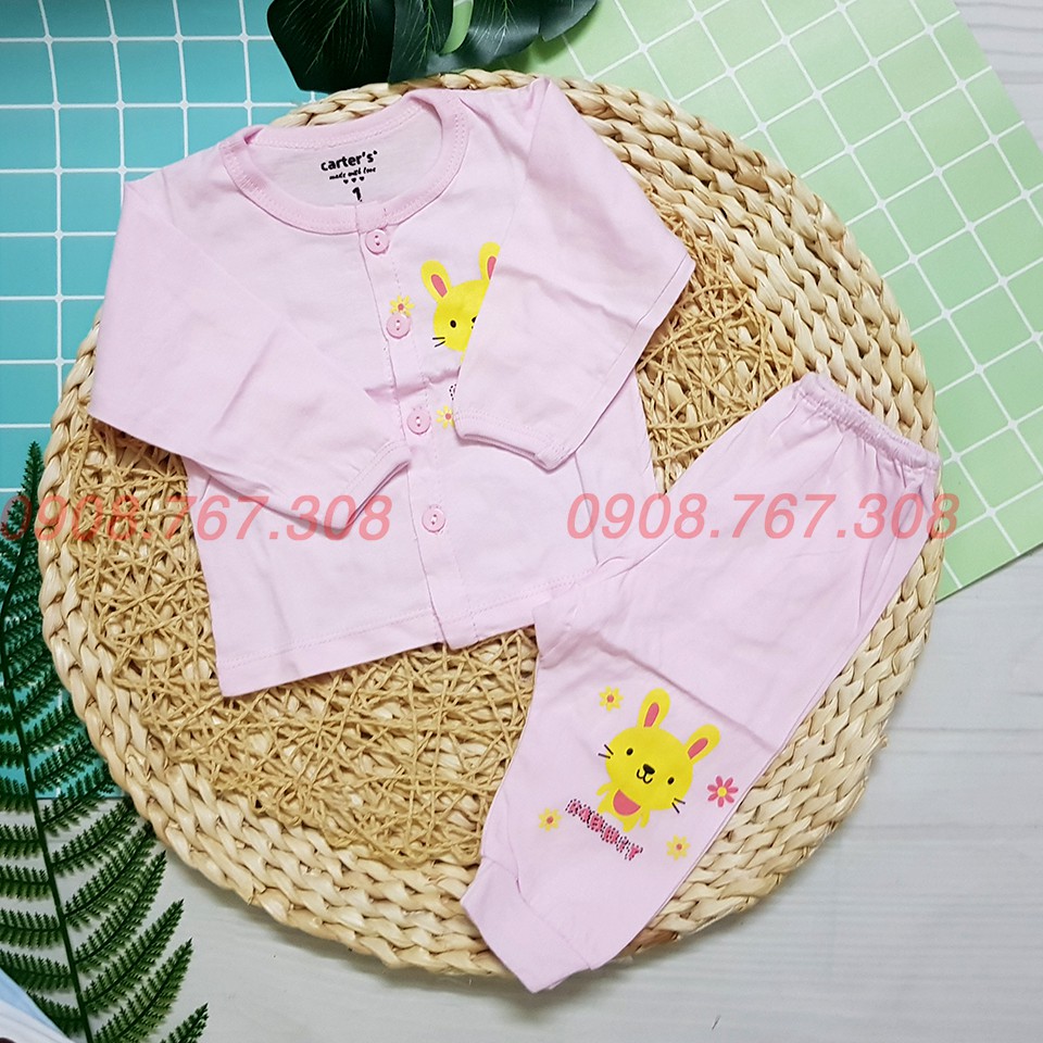 [Hàng Loại 1] Bộ Quần Áo Dài Tay Cotton Sơ Sinh Carter Mềm Mại Dễ Thương Cho Bé