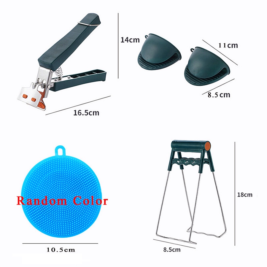Dụng Cụ Kẹp Gắp Nóng Bát Đĩa Trong Lò Vi Sóng, Nồi Hấp Đa Năng Inox