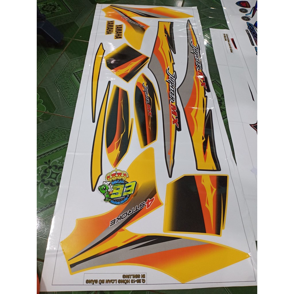 tem rời jupiter mx vàng xe đen vàng