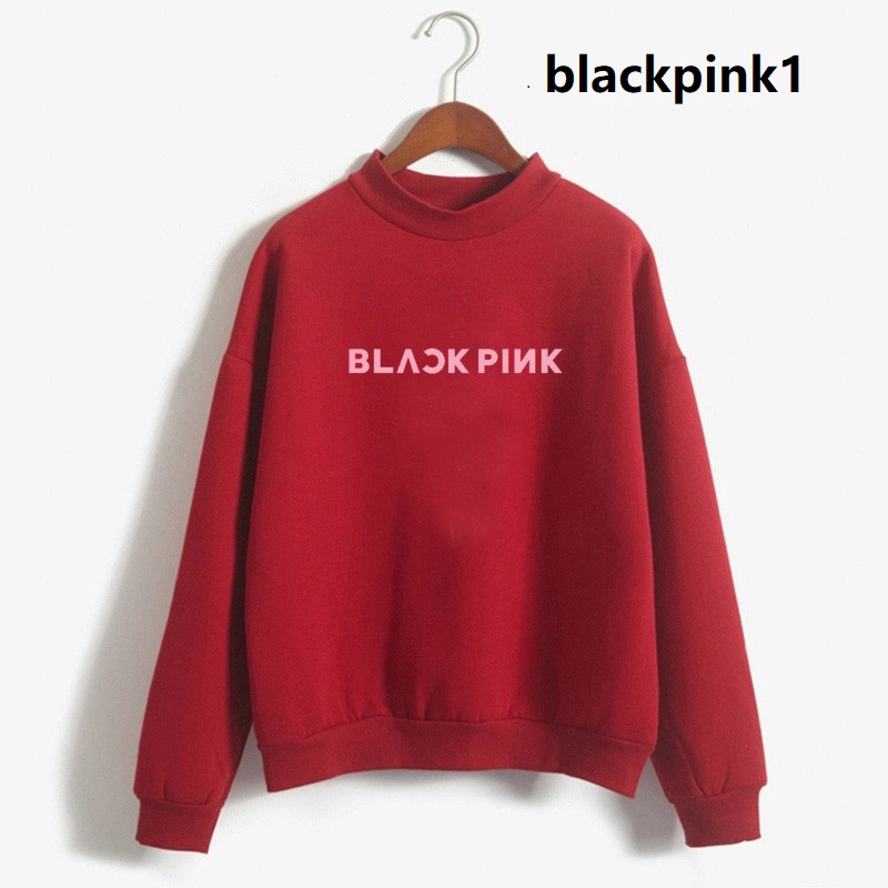 Áo Hoodie Dài Tay In Chữ Blackpink Wanna One Bts Got7 Exo 2018