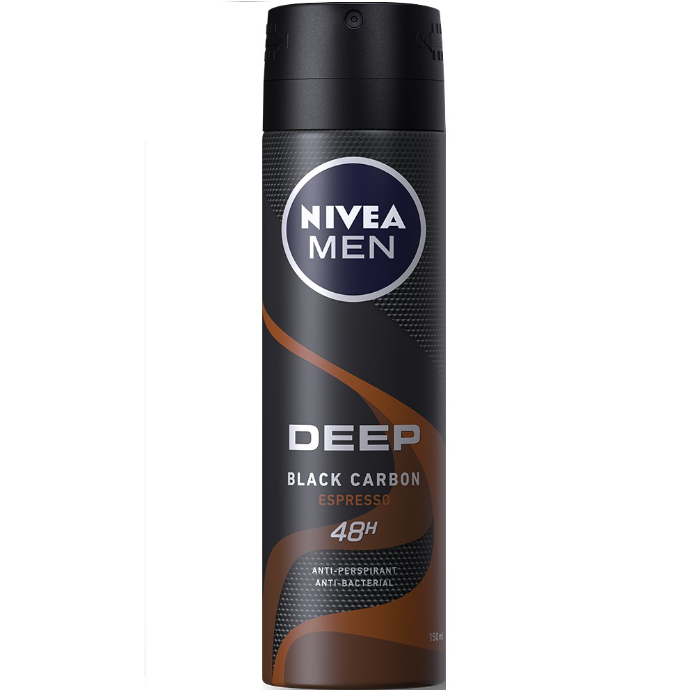 Xịt ngăn mùi Nivea than đen hương espresso 150ml 85367