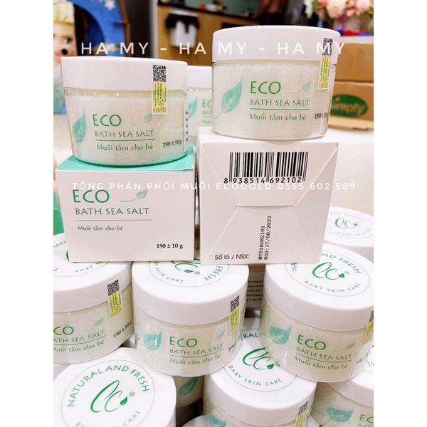 [ Muối tắm bé sinh dược Eco ] Muối tắm ECO 100% thiên nhiên an toàn cho bé