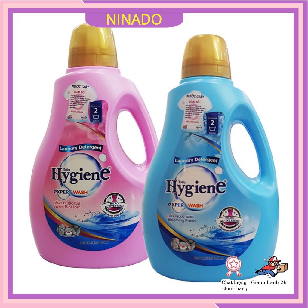 Nước giặt xả quần áo Hygiene đậm đặc thái lan 2.8L hồng