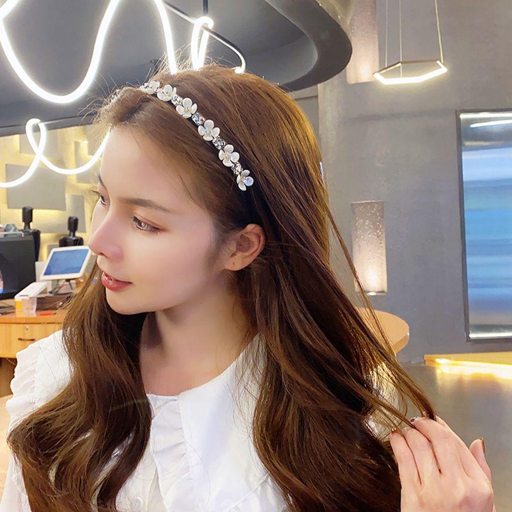 DANILO Băng đô cài tóc rửa mặt Vải Nhung Dày Dặn Đính Đá Phong Cách Baroque Cổ Điển Dành Cho Nữ