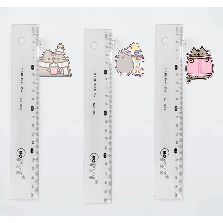 thước kẻ treo pusheen TKT30 thước kẻ cute dễ thương hoạt hình thần tượng