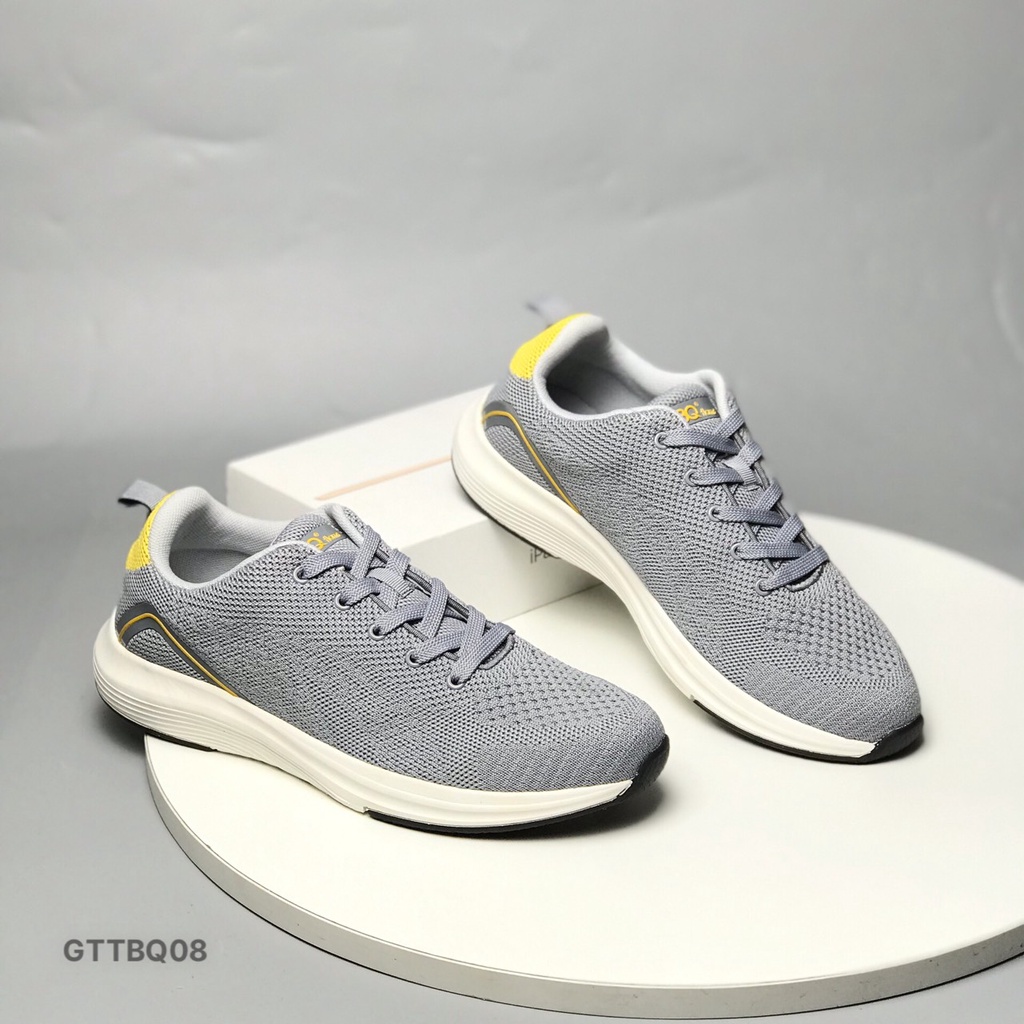 Giày thể thao nam BQ ❤️FREESHIP❤️ Giày sneakers buộc dây đế siêu nhẹ đi bộ, chạy bộ GTTBQ08