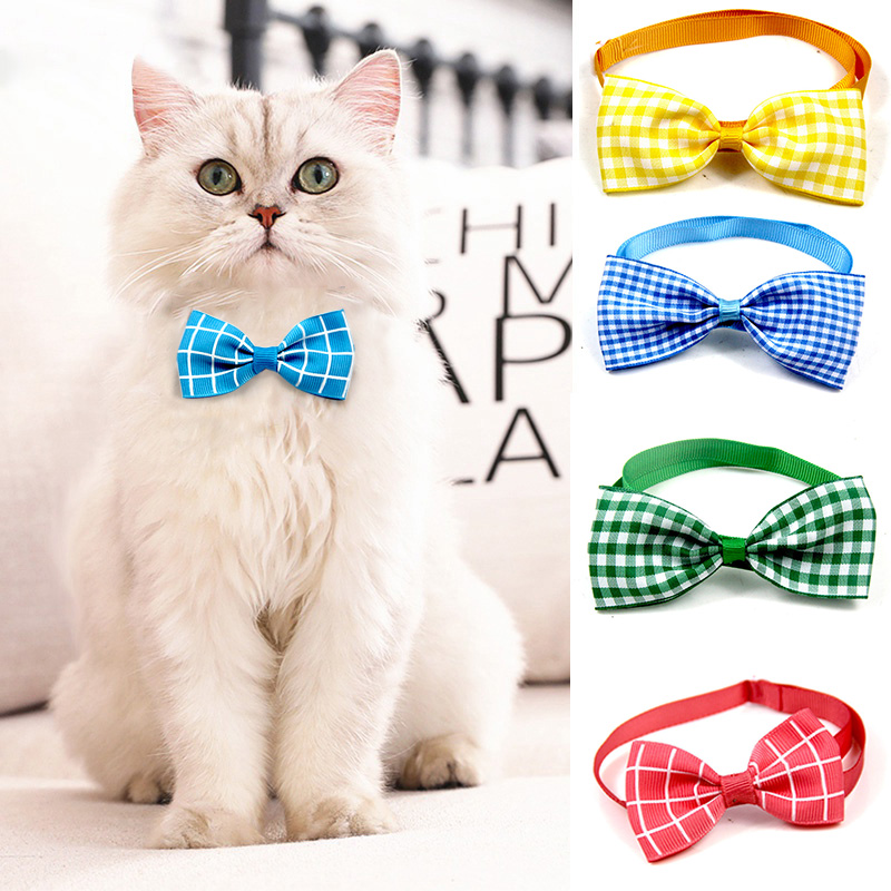 Vòng cổ kiểu cà vạt phối nơ dễ thương dành cho thú cưng