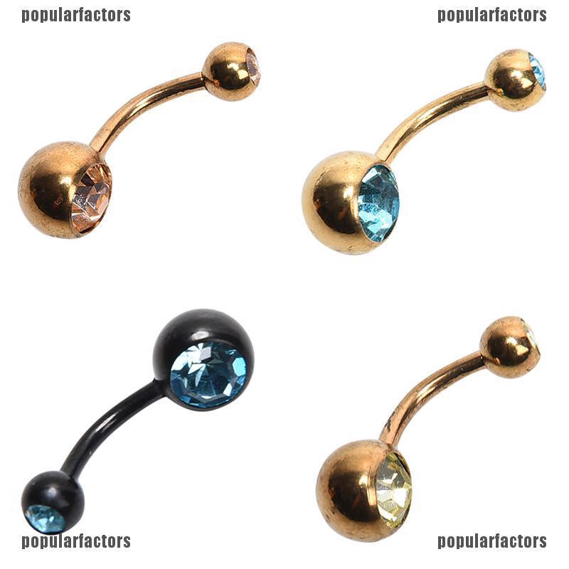 Khuyên Rốn Màu Đen / Bạc Thời Trang