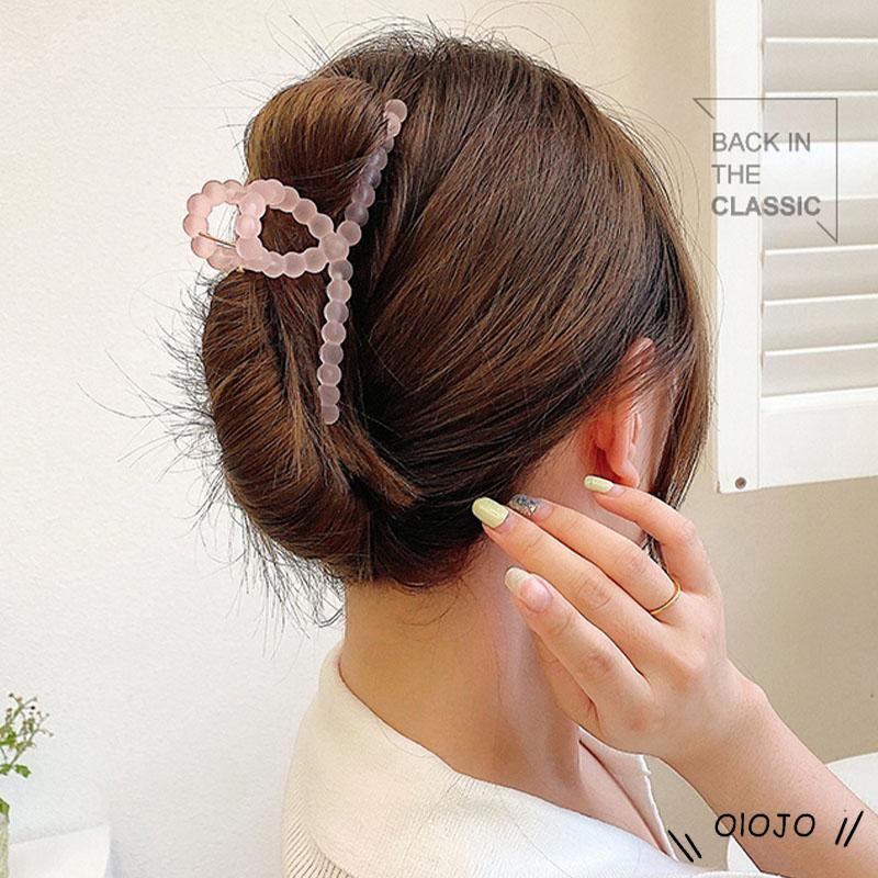 Kẹp Tóc Trong Suốt Cỡ Lớn Phong Cách Hàn Quốc Nhiều Màu Sắc Tùy Chọn