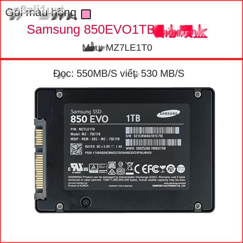 ▲♠Ổ cứng thể rắn Samsung / Samsung 850EVO 840 1T 2,5 inch không 860PRO SSD 512G