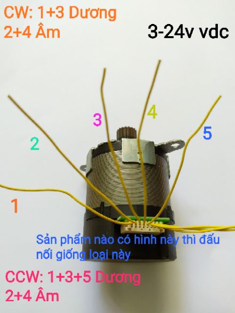 Brushless Motor 12-24v 10w quay chiều quạt bàn