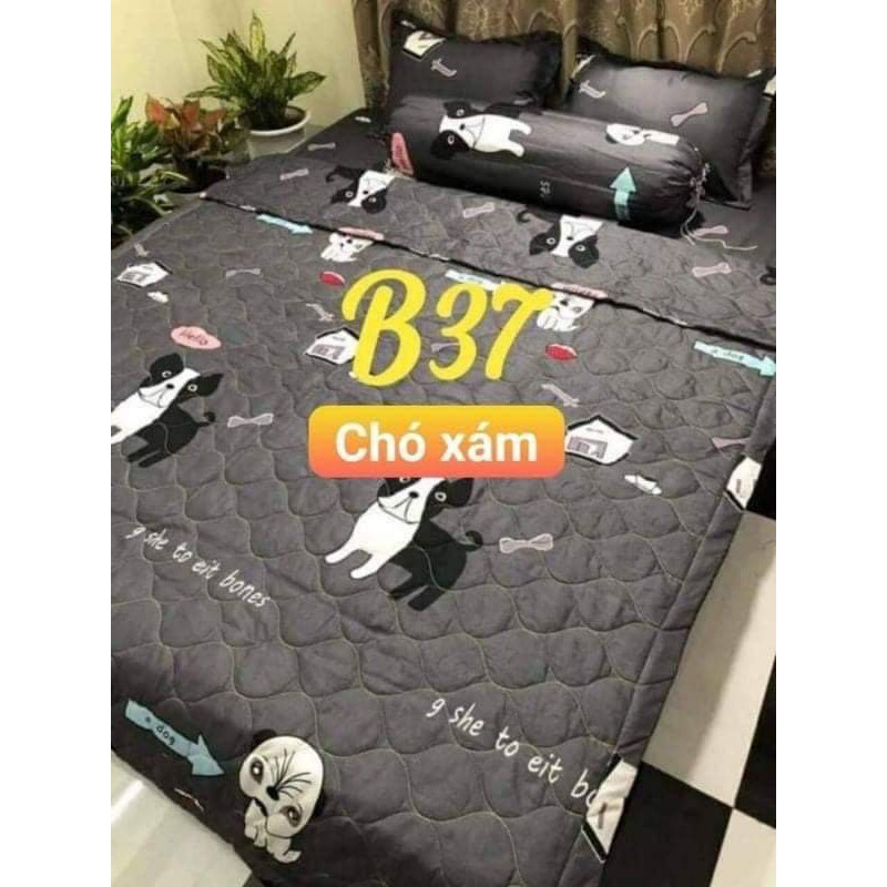 Sản phẩm ga gối 4 món  họa tiết dễ  thương dành cho bé - Shop Nệm Khánh Ngọc