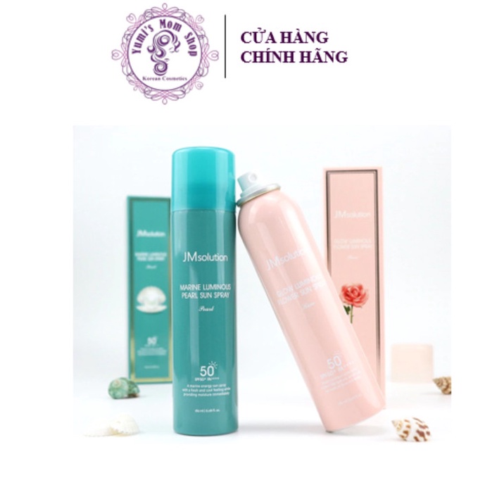 Xịt Chống Nắng Nâng Tone Da JM Solution Luminous Sun Spray 180ml