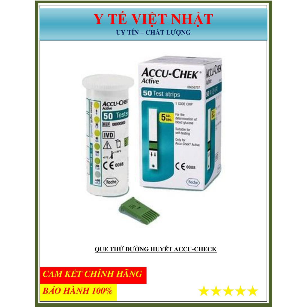 Que thử đường huyết Accu-Chek Active 50